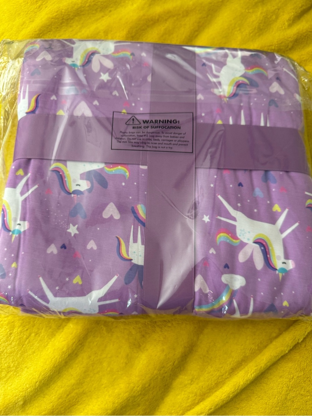 Little Sleepies Purple Cloud Triple-Layer Blanket - Picture 3 of 3